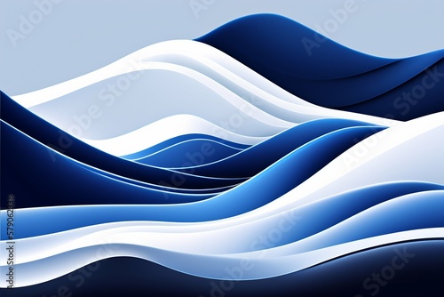 abstract blue background ai generative 