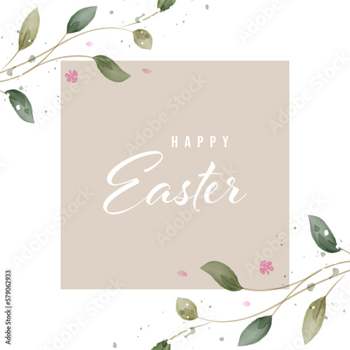 Happy easter card template in rustic style. concept cover. A set of greeting cards.