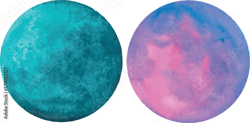 Planets realistic transparent set with planets isolated vector illustration. Planets, stars, comet, moon clipart isolated.