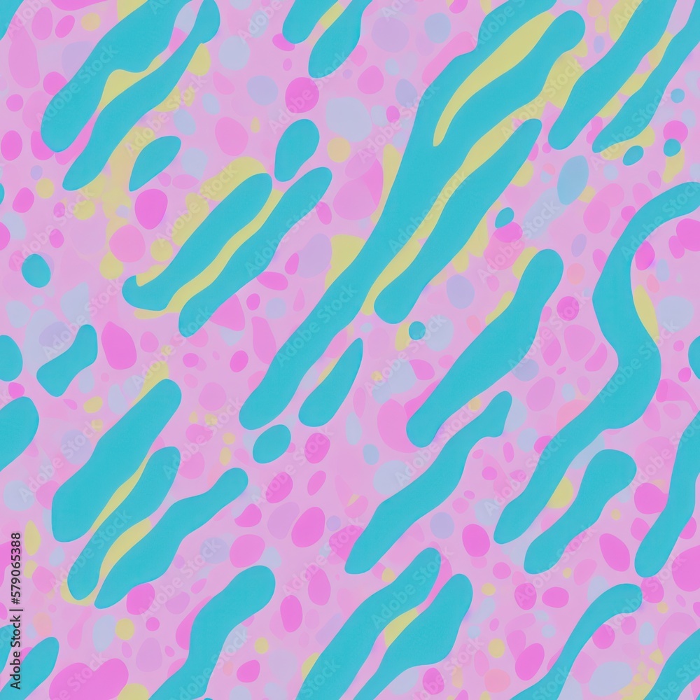 Abstract seamless background with dots, pattern with a pastel color palette, generative ai
