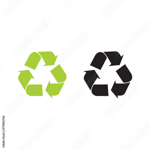 Recycling icon vector illustration symbol 