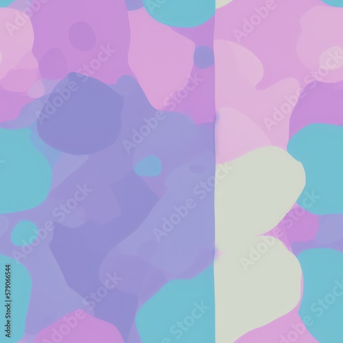 Abstract seamless background with dots  pattern with a pastel color palette  generative ai