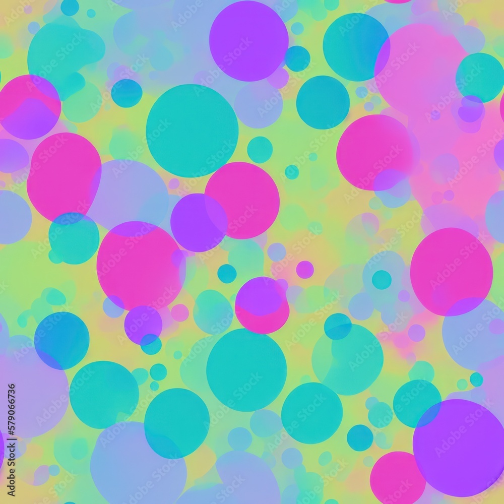 Abstract seamless background with dots, pattern with a pastel color palette, generative ai Abstract seamless background with dots, pattern with a pastel color palette, generative ai