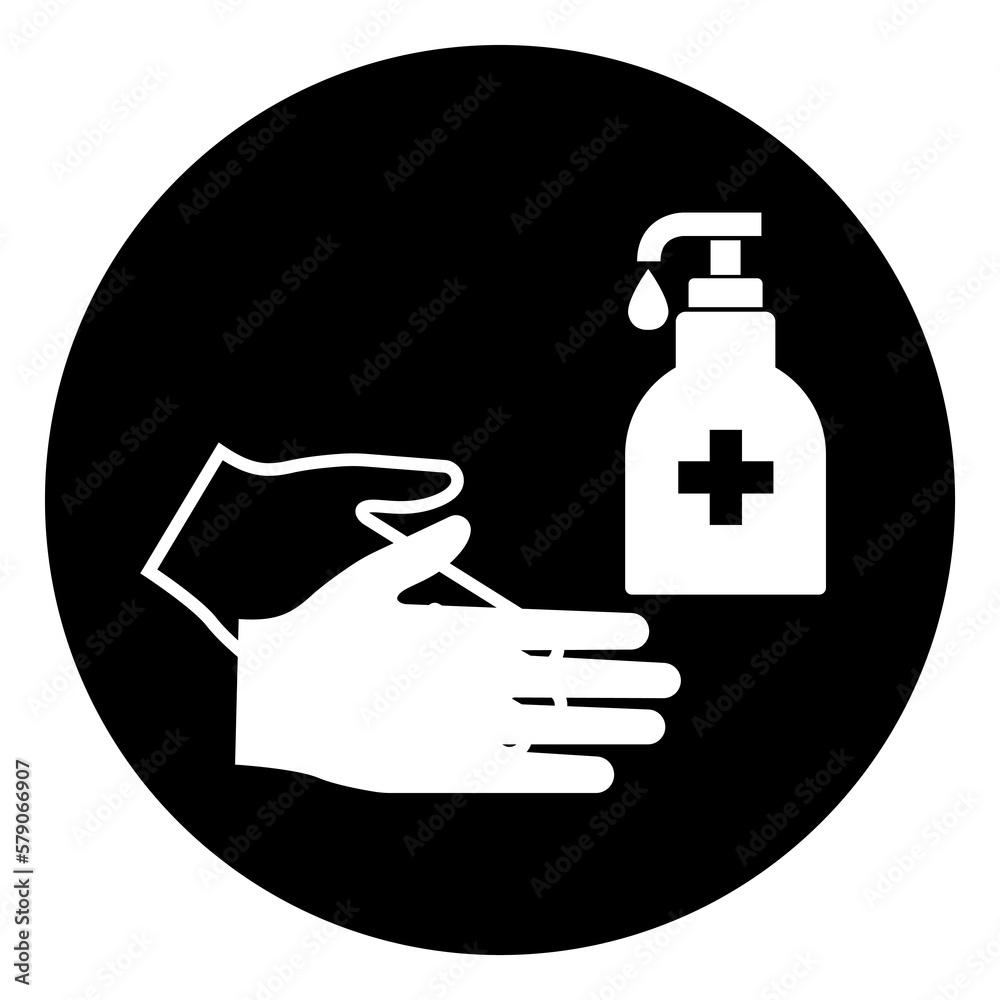 Sanitise Hands Symbol Sign, Vector Illustration, Isolate On White Background Label. EPS10 Sanitise Hands Symbol Sign, Vector Illustration, Isolate On White Background Label. EPS10
