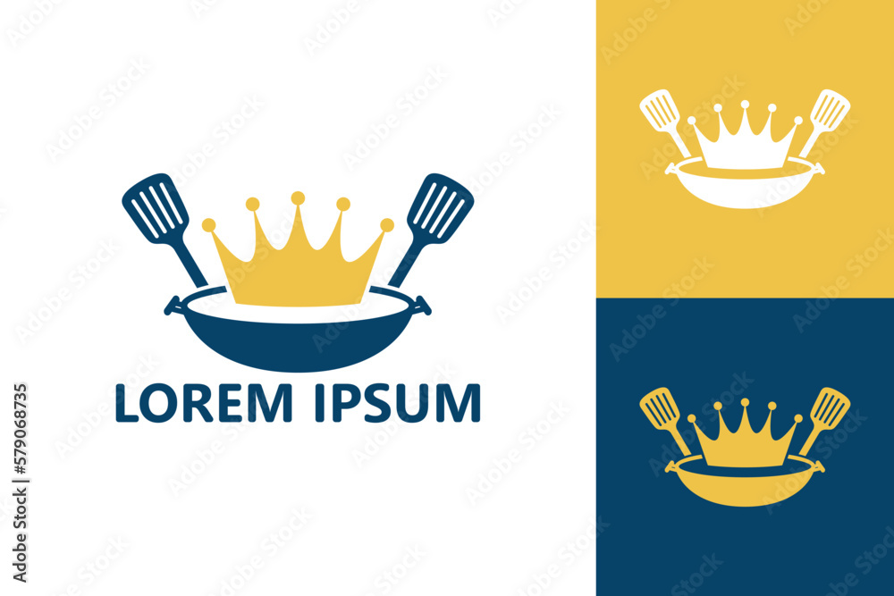 Cook king logo template design vector