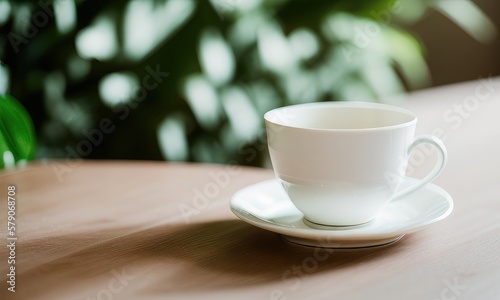cup of coffee on the table, relax lifestyle, meditation, restaurant, coffee shop, plants, flora, nice vegetation
