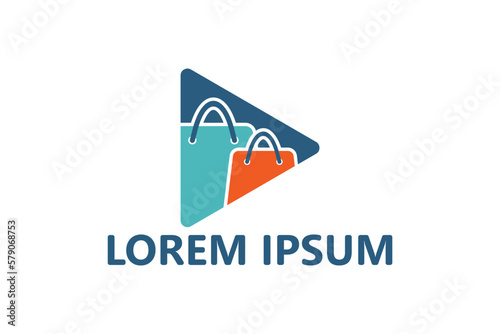 Free Download Video play store logo template design vector - GFXLoad