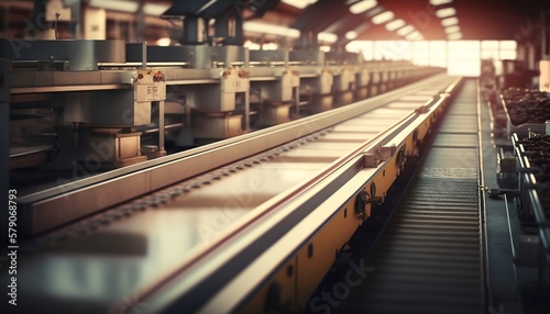 The Endless Conveyor Line: Industry in Motion, generative ai