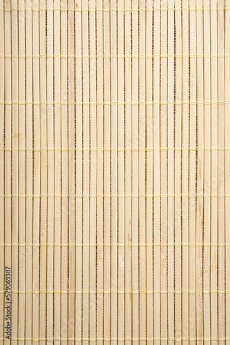 Close-up of a bamboo mat