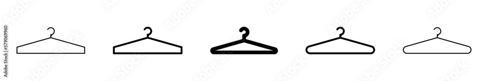 Hanger, equipment for dress and shirt. Coat hanger vector icon. Hanger, equipment for dress and shirt. Coat hanger vector icon.