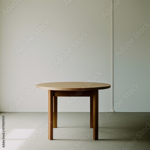 room with table, modern, sleek, product demonstration, ad, banner modern room with lighting, modern table 