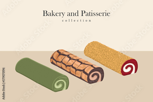 Dessert pastry vector cake event party traditional japanese chinese icon element eat summer food art
