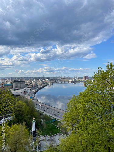 View of Kyiv. he is mesmerizing