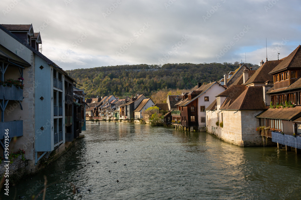 Besançon, France: Feb 2023 Tourist Locations River, Historical Sites, Church, Buildings, Scenic views 