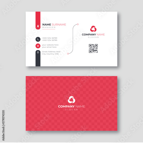 Modern corporate business card design template