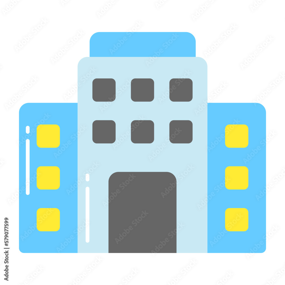 Hospital building vector design in modern style, easy to use icon Hospital building vector design in modern style, easy to use icon