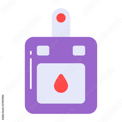 A beautiful design of glucometer, diabetes machine, vector icon