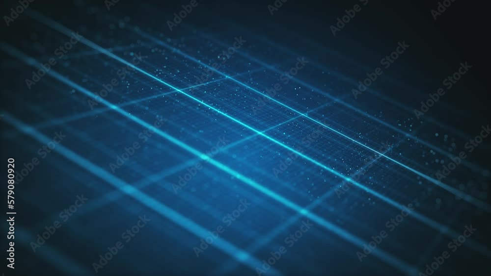 Abstract Technology Digital Grid Background/ 4k animation of an abstract high technology background with digital grid facets and particles slowly rotating Abstract Technology Digital Grid Background/ 4k animation of an abstract high technology background with digital grid facets and particles slowly rotating