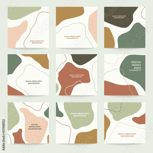 social media branding template, background mockup iith abstract torn rip paper texture. for beauty, cosmetics, fashion, jewelry, makeup content creators. Vector illustration