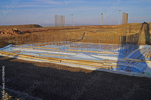 Wallpaper Mural Bridge construction site for the construction of a bridge for th Torontodigital.ca