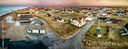 Fishing village Lild in rural Denmark cutters ships boats photo