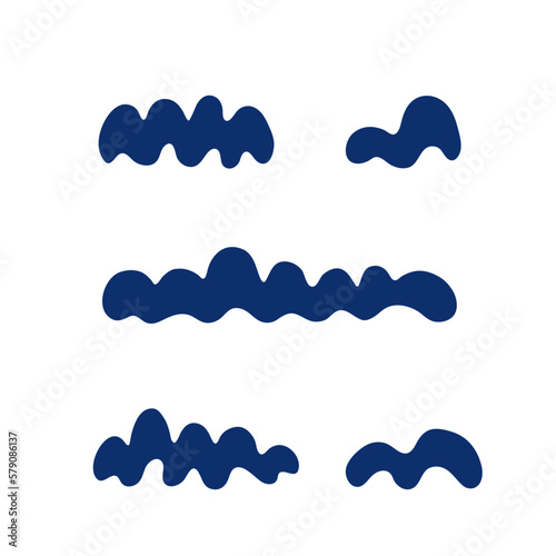 Wave cloud logo icon sign Toothpaste gel cream decorative element Doodle cartoon design Children's style Fashion print for clothes greeting invitation card flyer poster banner cover brochure ad