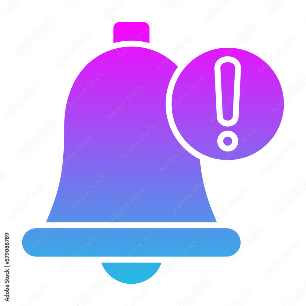 Notification Glyph Gradient Icon Notification Glyph Gradient Icon