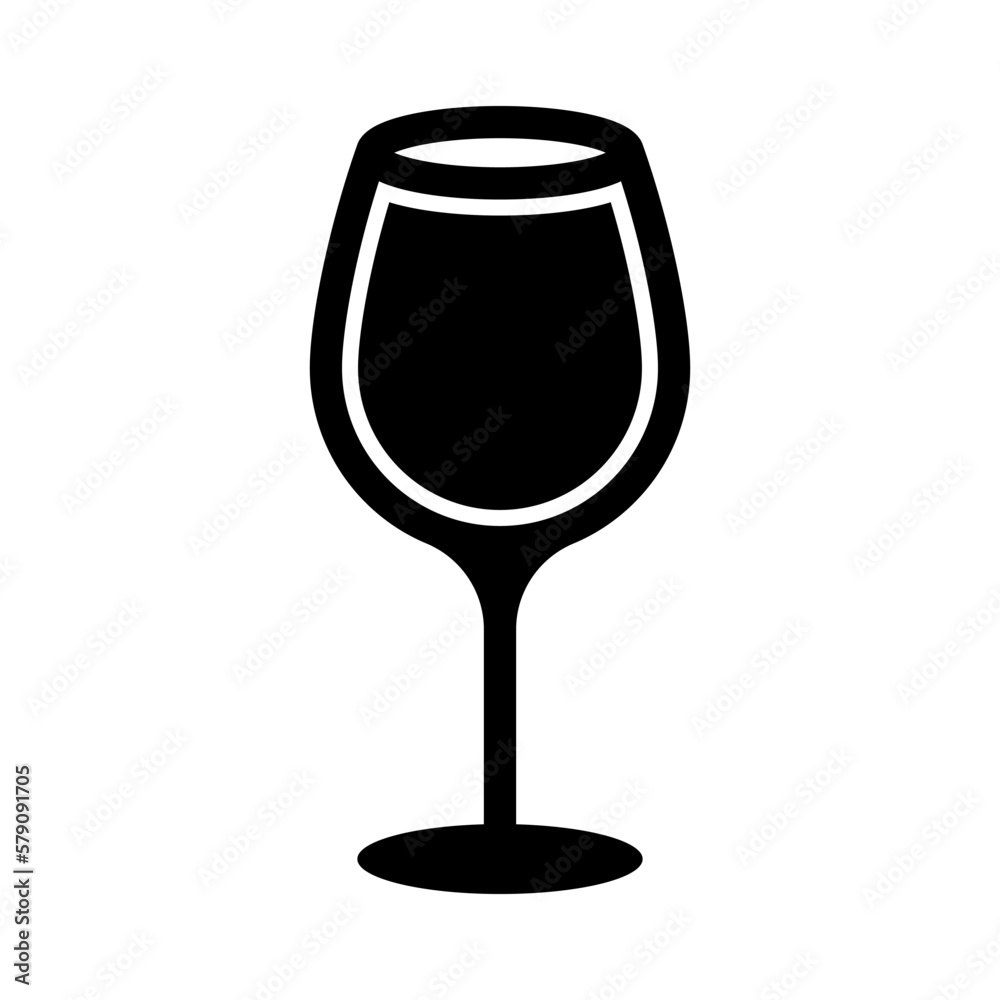 wine glasses icon, wine glassware vector logo illustration for graphic and web design wine glasses icon, wine glassware vector logo illustration for graphic and web design