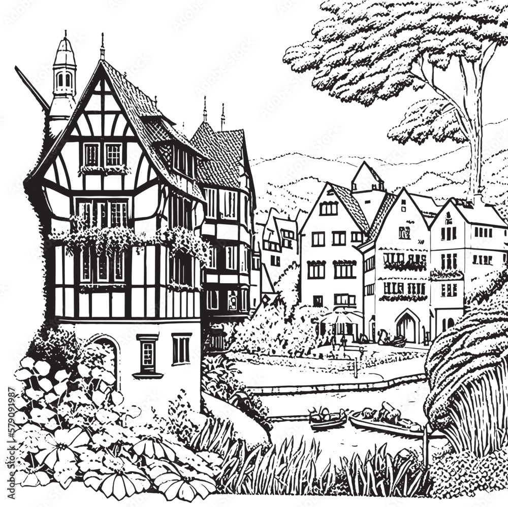 The coloring book features intricate designs inspired by architecture ...