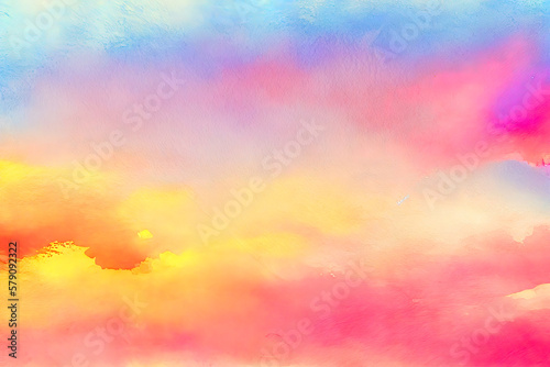 Sweet pastel color beautiful background with copy space graphic illustration. Generative Ai