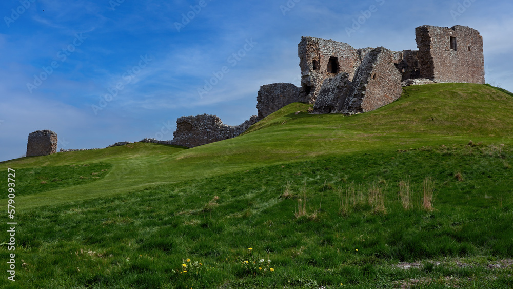 Historic Ruins of Duffus Castle, Moray, Scotland