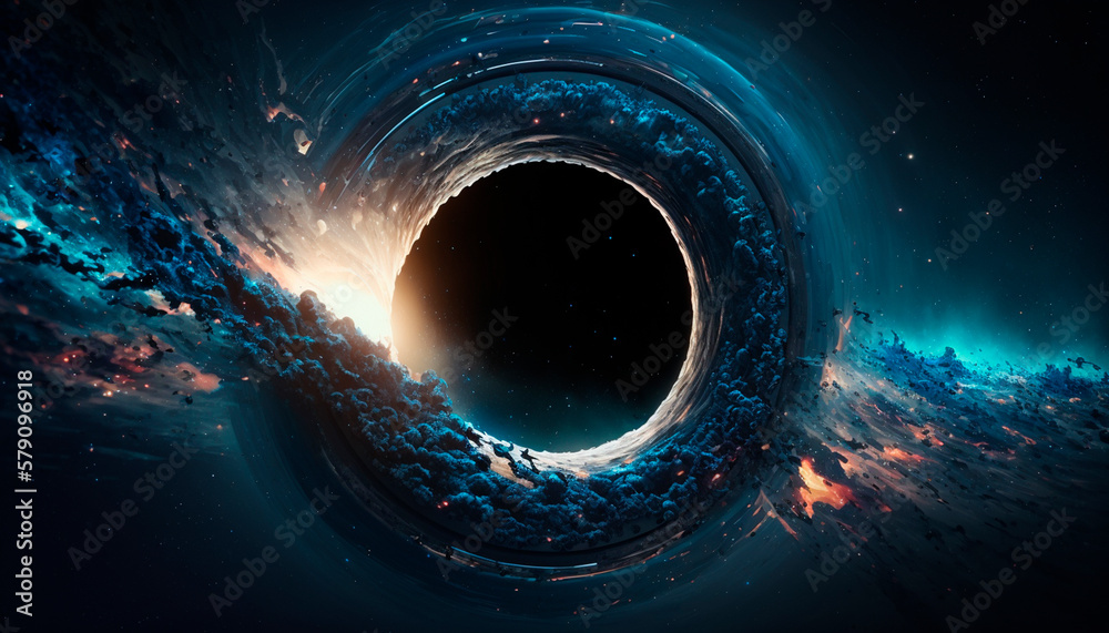 Cosmic Gateway: A Portal to Another Dimension Through a Black Hole's Vortex