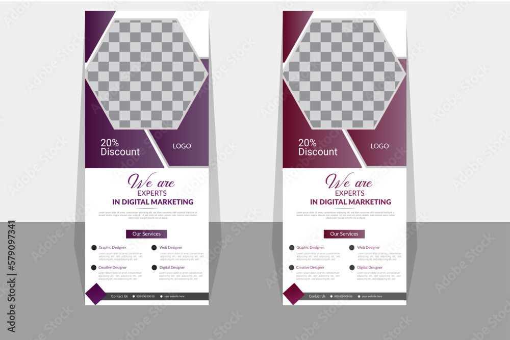 polygon background, vector illustration, business flyer, display, x-banner, flag-banner,presentation,abstract roll up banner design in geometric style
Corporate roll up banner template, a