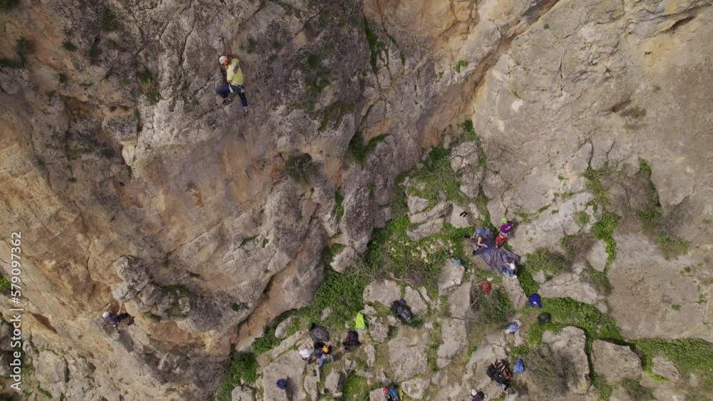 Sport climbing in the mountains is a unique way to experience the adrenaline rush while enjoying breathtaking panoramic views Sport climbing in the mountains is a unique way to experience the adrenaline rush while enjoying breathtaking panoramic views