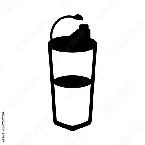 sport water bottle icon in trendy flat style