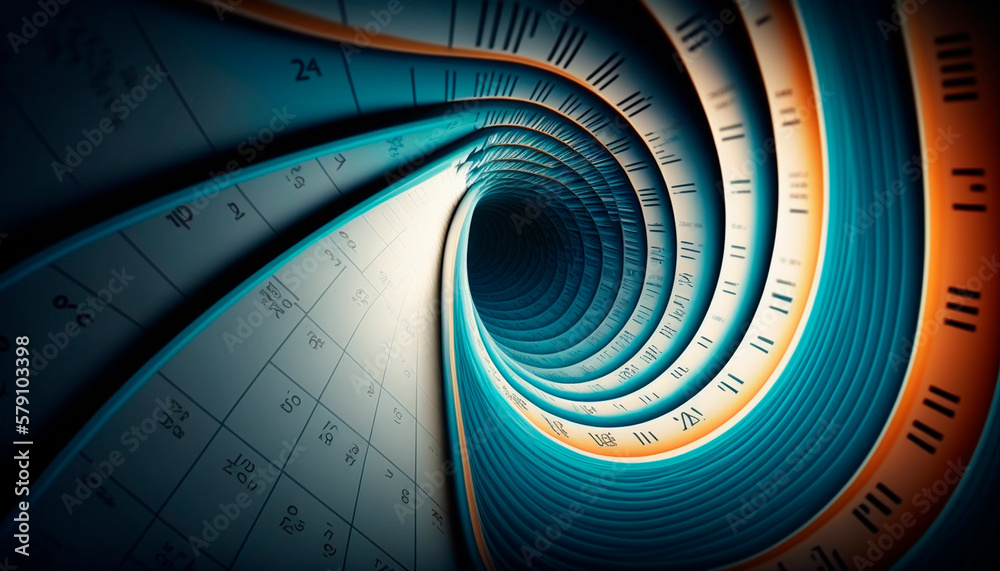 The Alien Calendar A 3D Display of Mysterious Symbols with a Vortex to