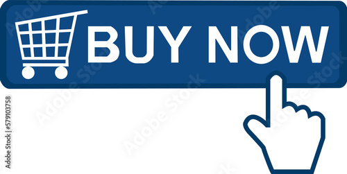 Blue buy now button. Blue buy button illustration.