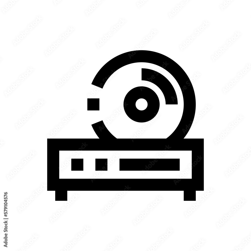 dvd player line icon dvd player line icon