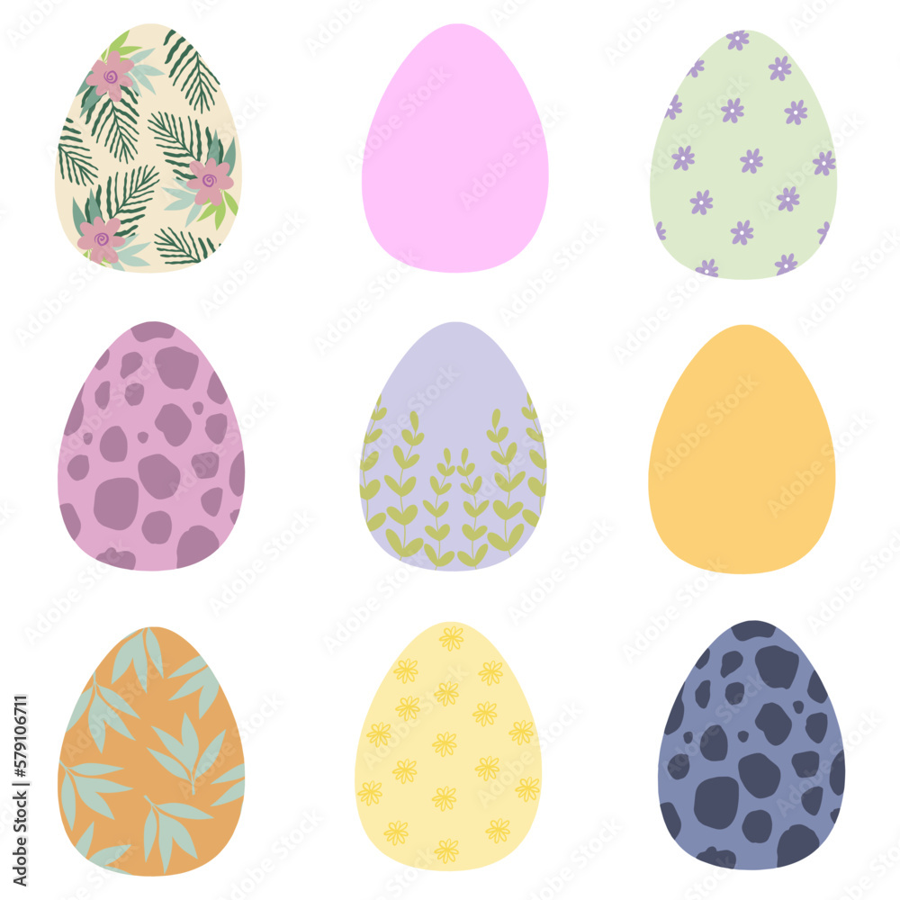 Easter Eggs. Colored Easter eggs. Easter Eggs. Colored Easter eggs.