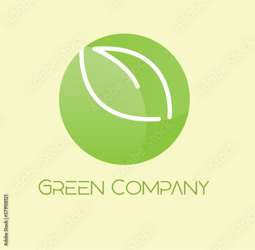 Abstrakt Leaf Vektor Logo  