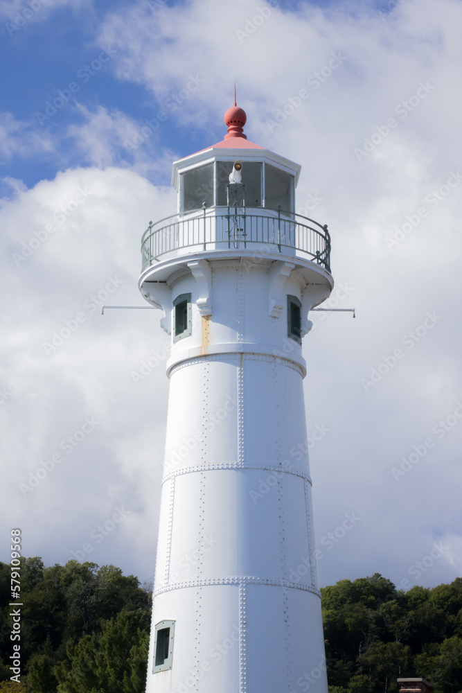Wawatam lighthouse in Michigan