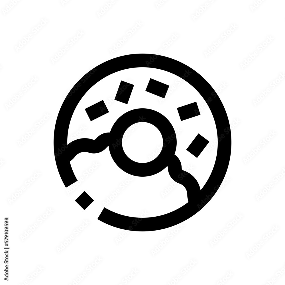 donut line icon donut line icon