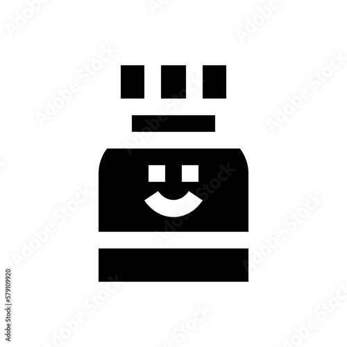antidepressant glyph icon