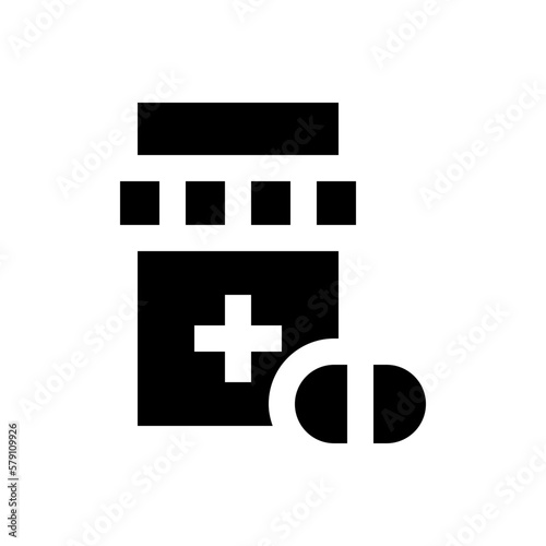 painkiller glyph icon