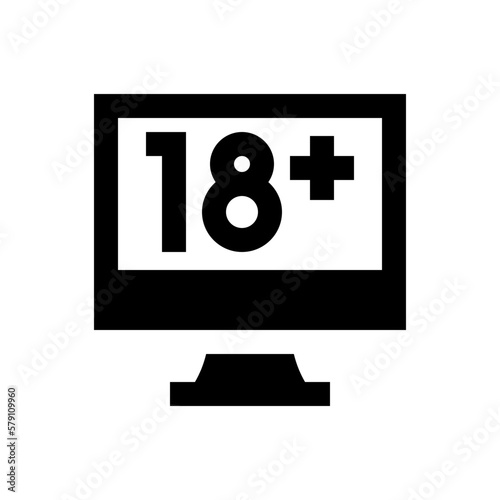 pornography glyph icon