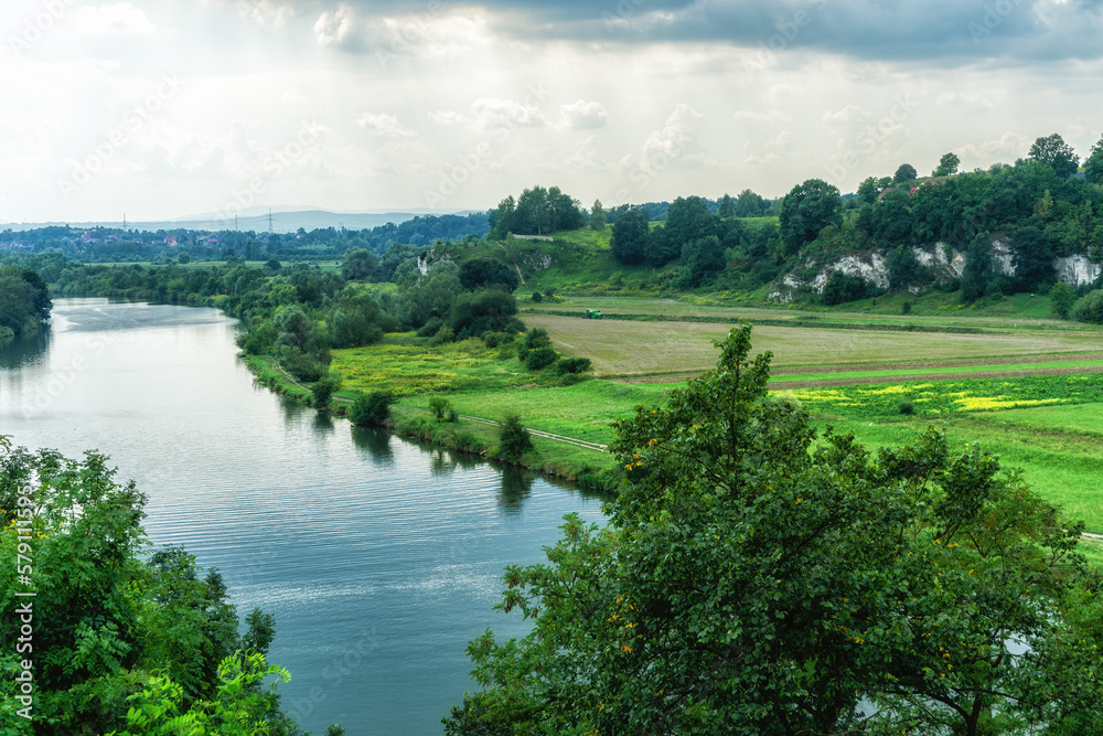 Vistula river in Poland.