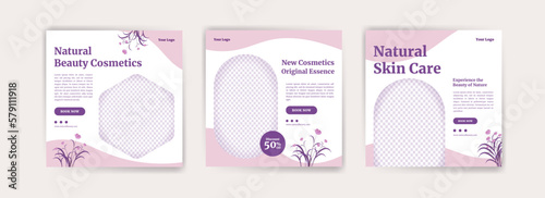 Social media banner advertisement for beauty product