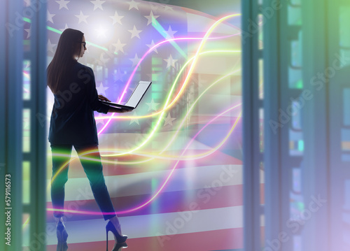 American businesswoman. Gir...