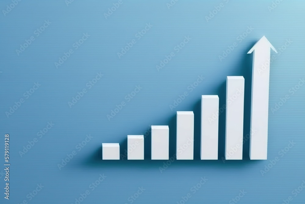 business graph with arrow business graph with arrow