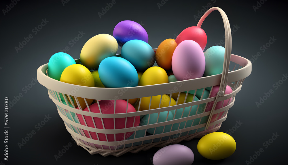 easter bunny with eggs easter bunny with eggs